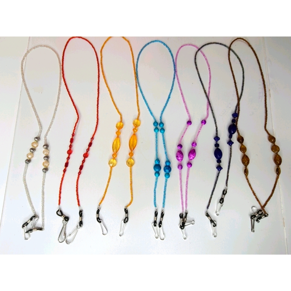 2/$8 Sunglasses & Glasses holder beaded necklace